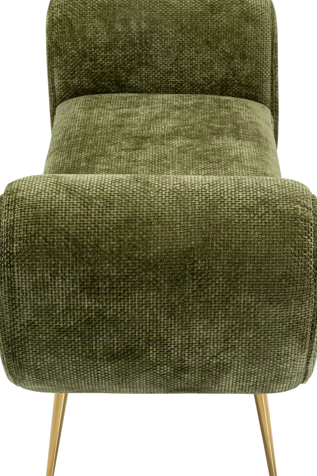 Banc design scandinave Trono 140 cm - KARE Collection, structure métallique et assise bois massif pour intérieur/extérieur