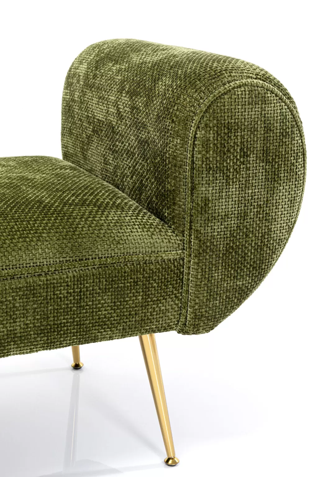 Banc design scandinave Trono 140 cm - KARE Collection, structure métallique et assise bois massif pour intérieur/extérieur