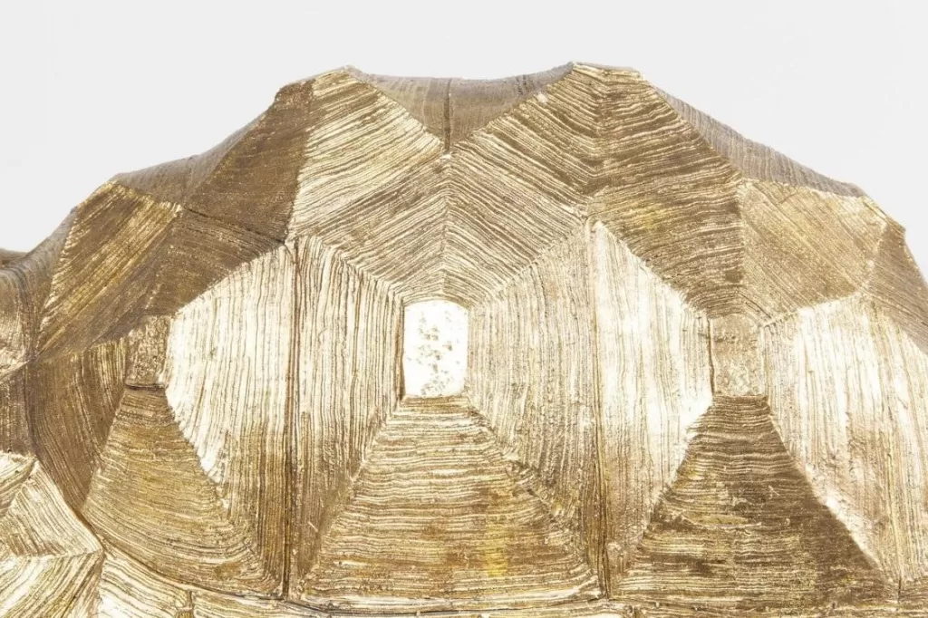 Tortue Dorée Moyenne - Sculpture Décorative KARE Design - 40 cm - Objet d'art en métal doré pour intérieur chic