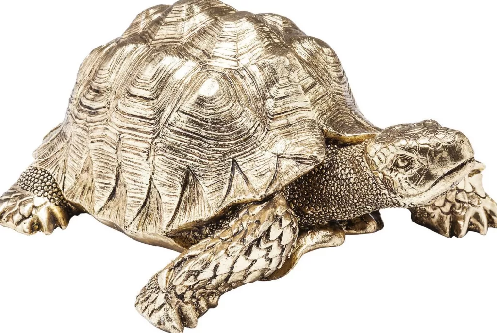 Figurine décorative Tortue Céleste en Or – Édition limitée par KARE Design