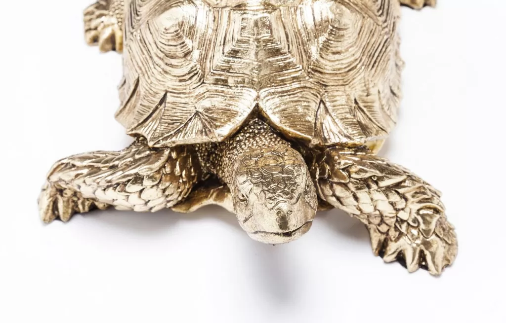 Figurine décorative Tortue Céleste en Or – Édition limitée par KARE Design