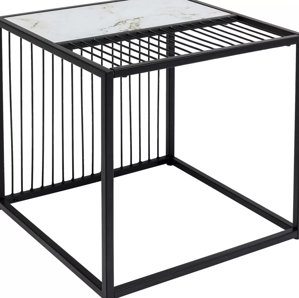 Table d'appoint design Twice par KARE - Format carré 45 cm pour salon moderne