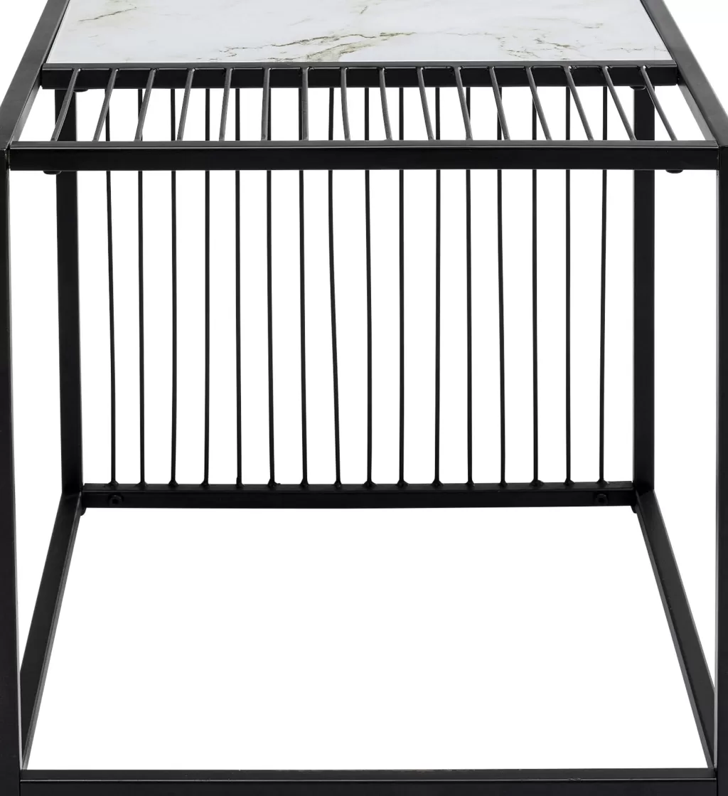 Table d'appoint design Twice par KARE - Format carré 45 cm pour salon moderne