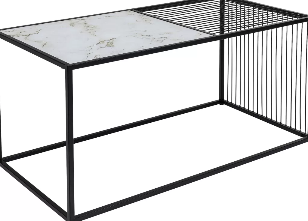 Table Basse Design Moderne Twice - Dimensions Compactes 100x50 cm - Marque KARE pour Salon Contemporain