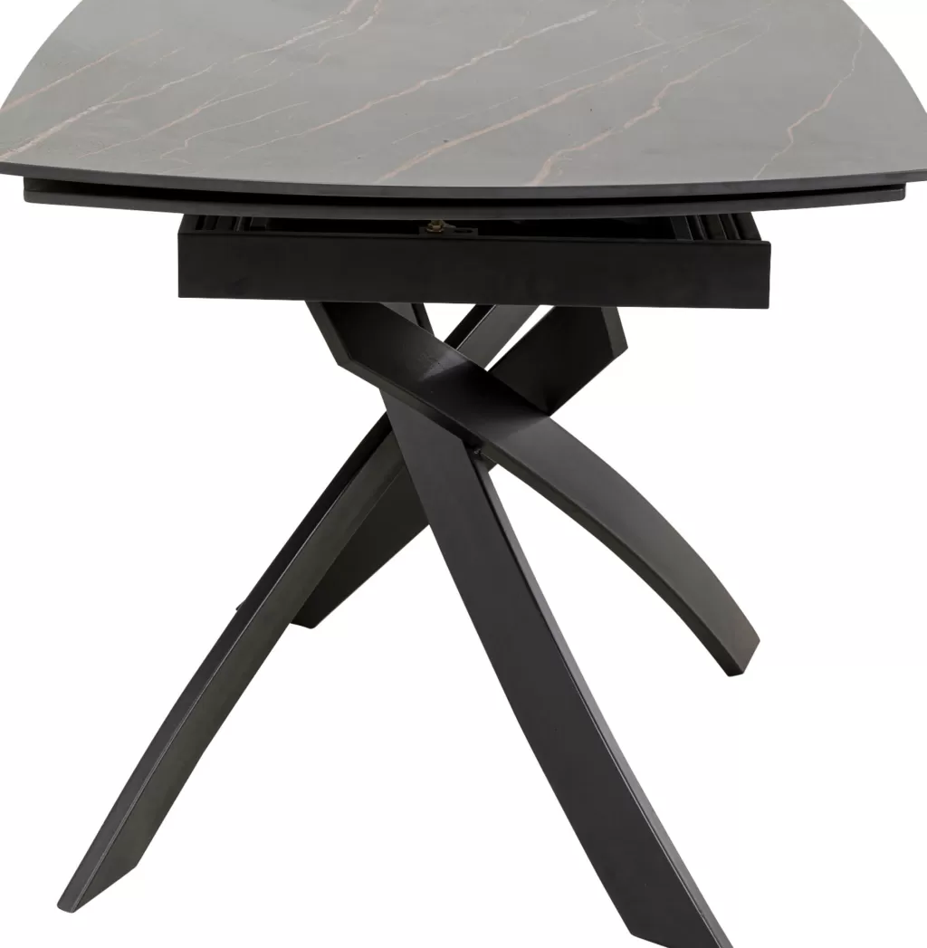 Table à Dîner Extensible Twist - Noir Intense par KARE Design  
Dimensions personnalisables 120 cm (30+30) x 90 cm - Style Modulable Élégant