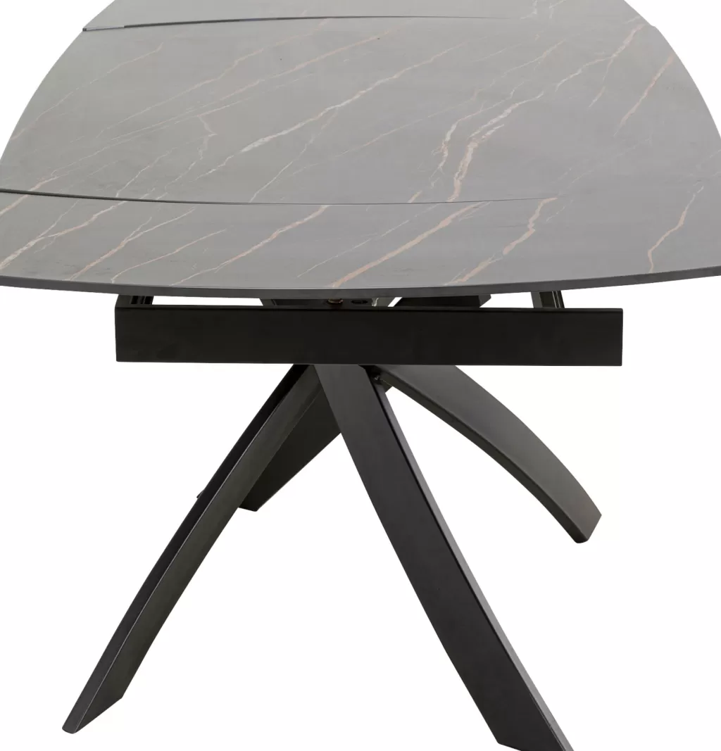 Table à Dîner Extensible Twist - Noir Intense par KARE Design  
Dimensions personnalisables 120 cm (30+30) x 90 cm - Style Modulable Élégant