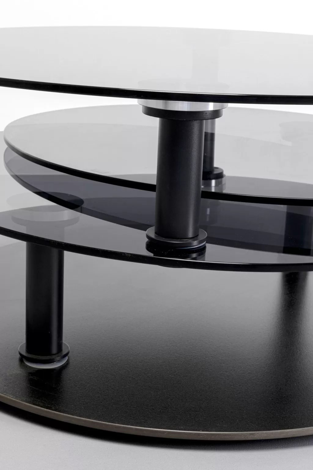 KARE Design - Table Basse Twist Moderne pour Salon, Diamètre 90 cm (Longueur 170 cm) Hauteur 43 cm - Style Élégant et Fonctionnel