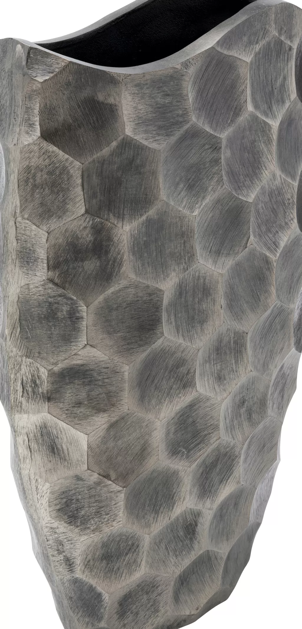Vase décoratif Sacramento à finition argent antique - KARE Design, élégante pièce de décoration intérieure - Hauteur 59 cm