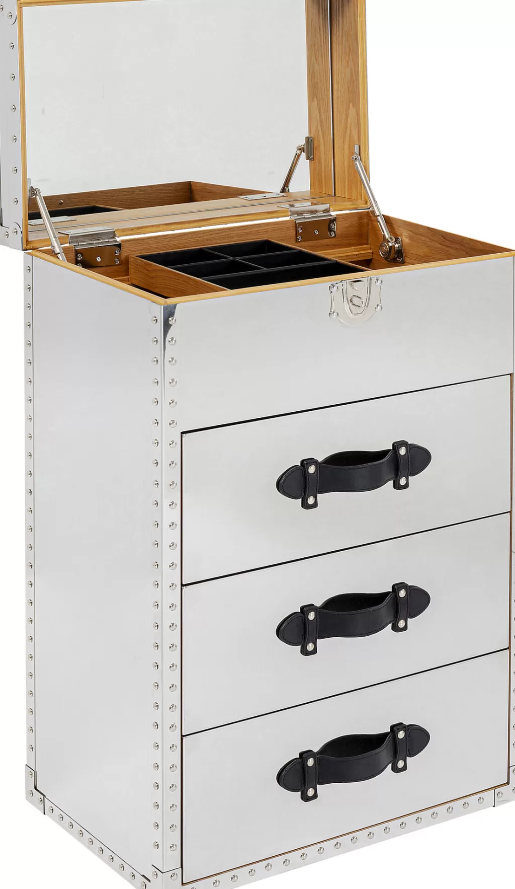 Commode de maquillage design Vegas par KARE - Table d'appoint moderne avec tiroirs, 65 cm de hauteur - Style contemporain et rangement pratique