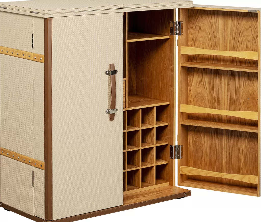 Armoire de bar design VENEZIA en crème - KARE Design - Dimensions généreuses 100x114 cm - Style contemporain et élégant pour votre intérieur