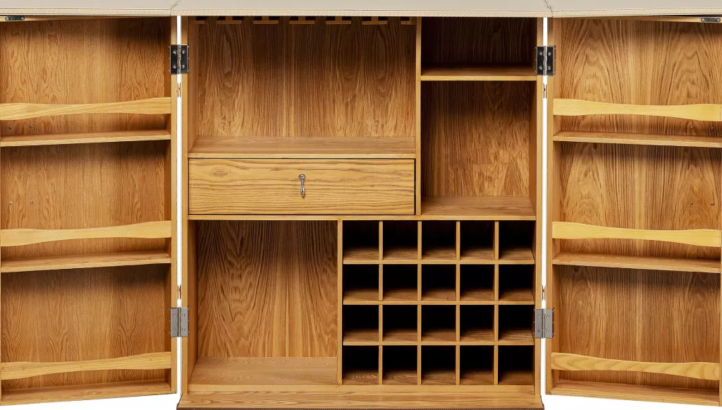 Armoire de bar design VENEZIA en crème - KARE Design - Dimensions généreuses 100x114 cm - Style contemporain et élégant pour votre intérieur