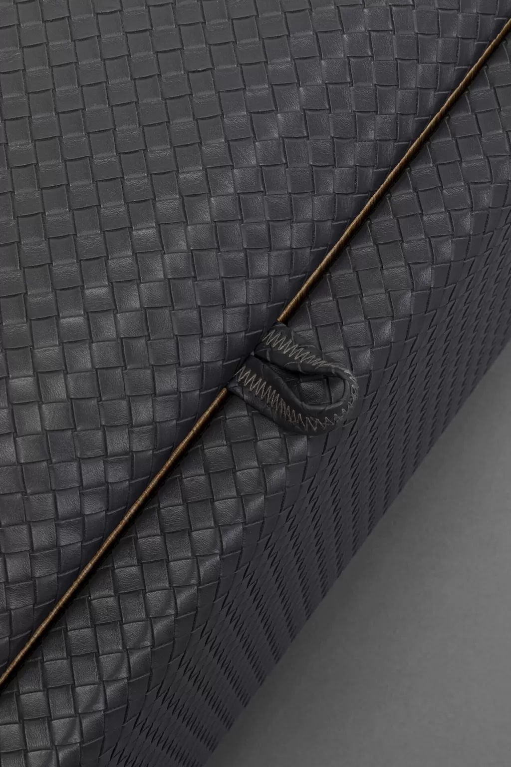 Banc de rangement Venise avec casier intégré - Design moderne KARE, Noir anthracite, Longueur 100 cm