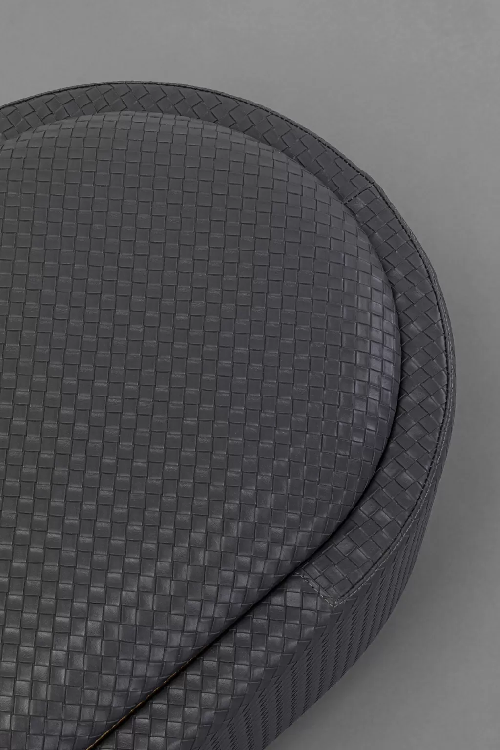 Banc de rangement Venise avec casier intégré - Design moderne KARE, Noir anthracite, Longueur 100 cm