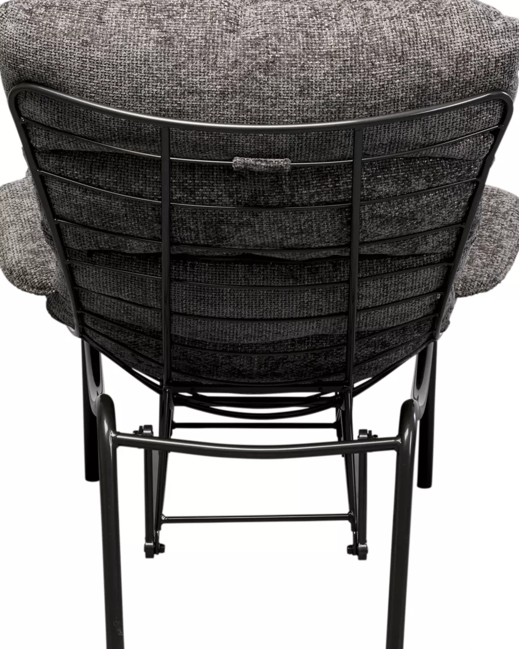 Fauteuil pivotant design Vienne - Gris anthracite velours par KARE Design | Salon contemporain élégant