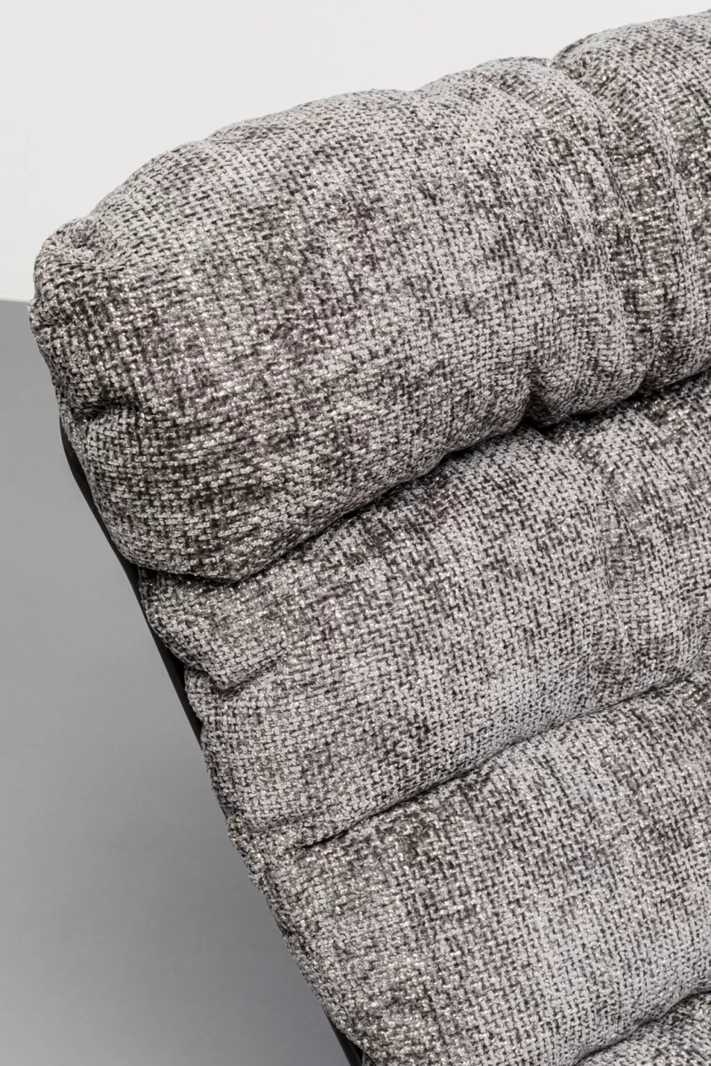 Fauteuil pivotant design Vienne - Gris anthracite velours par KARE Design | Salon contemporain élégant