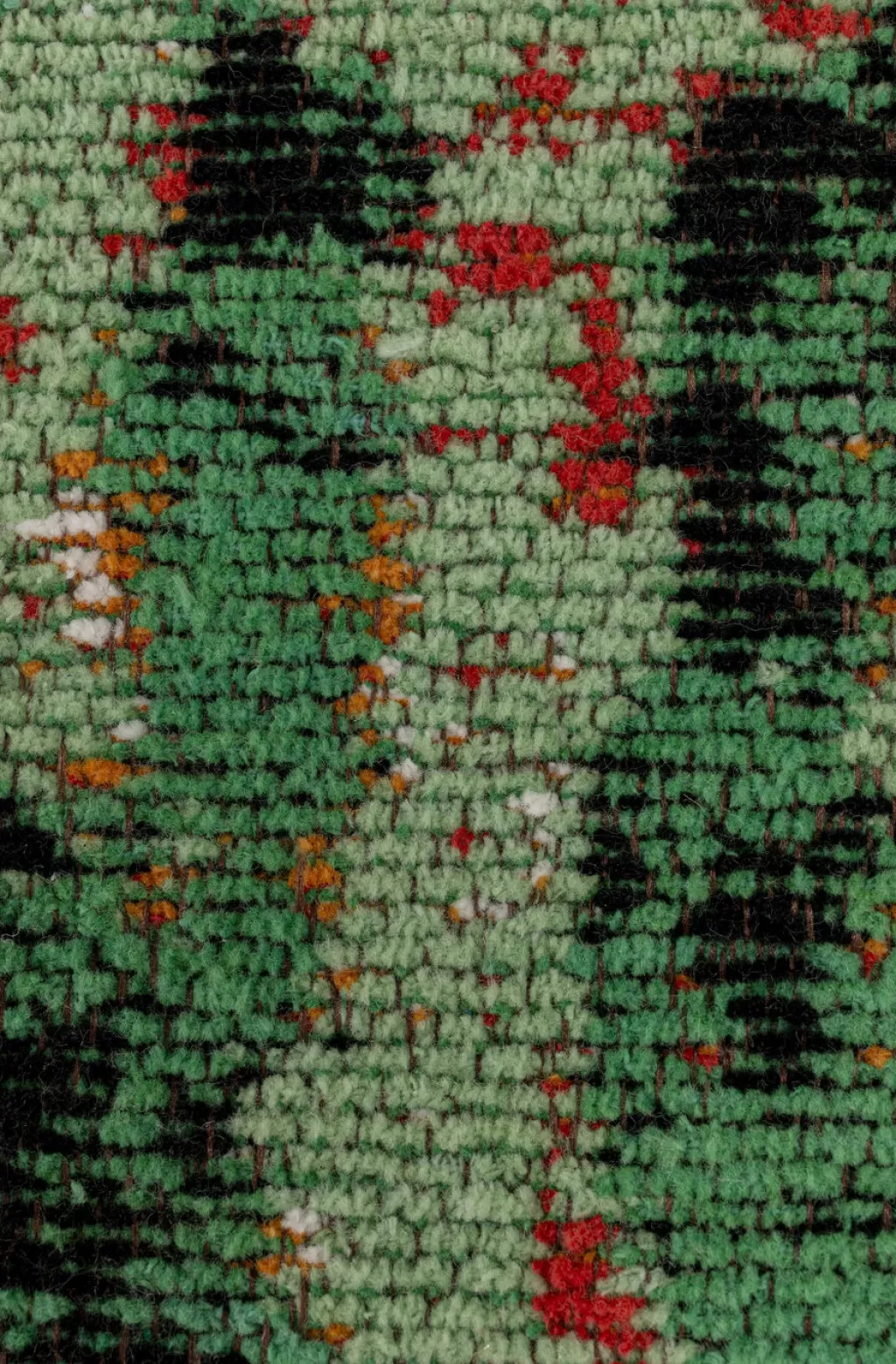 Tapis design moderne Vinod Matto vert sapin - 170x240 cm - Collection exclusive KARE Design