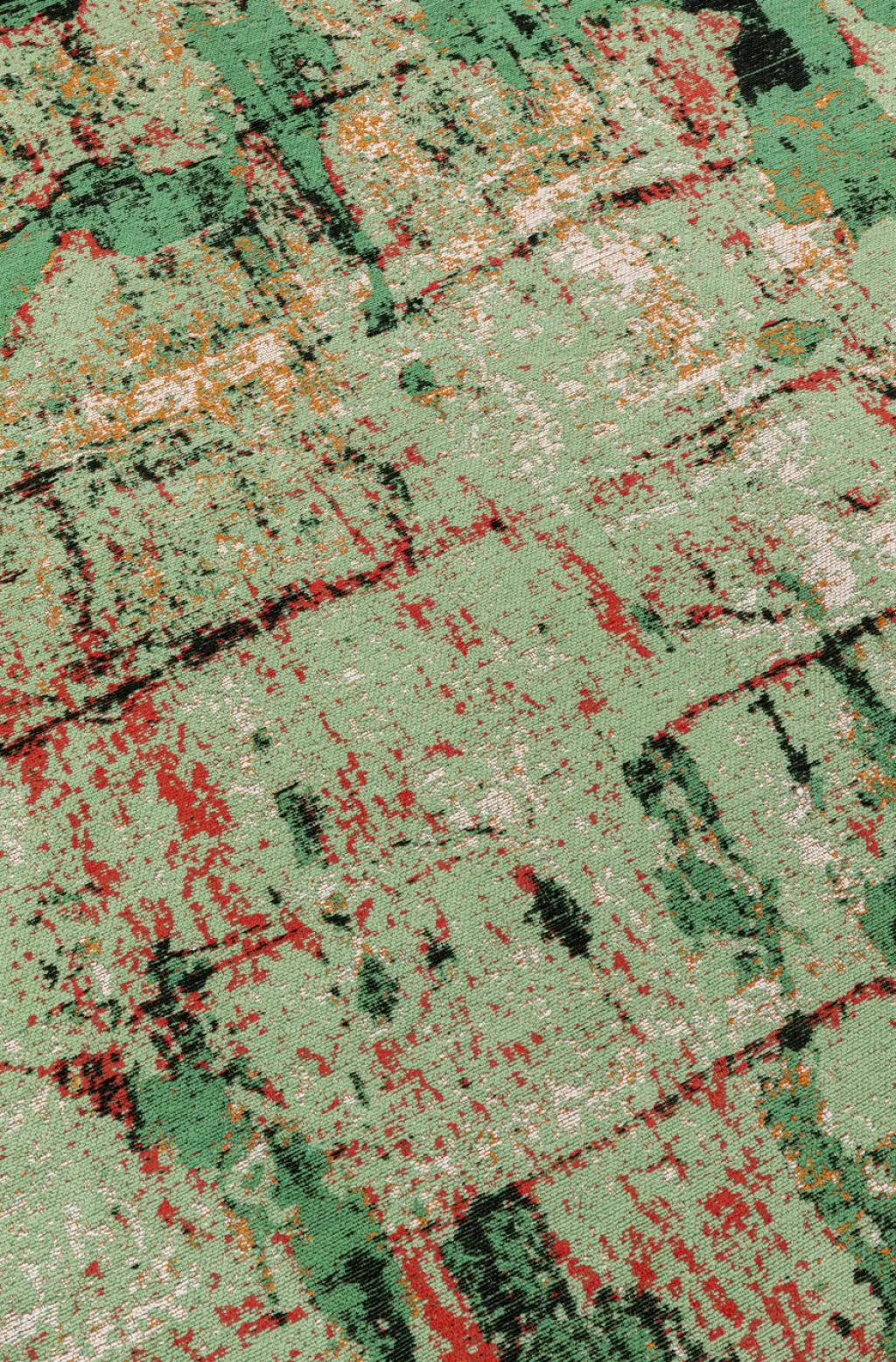 Tapis design moderne Vinod Matto vert sapin - 170x240 cm - Collection exclusive KARE Design