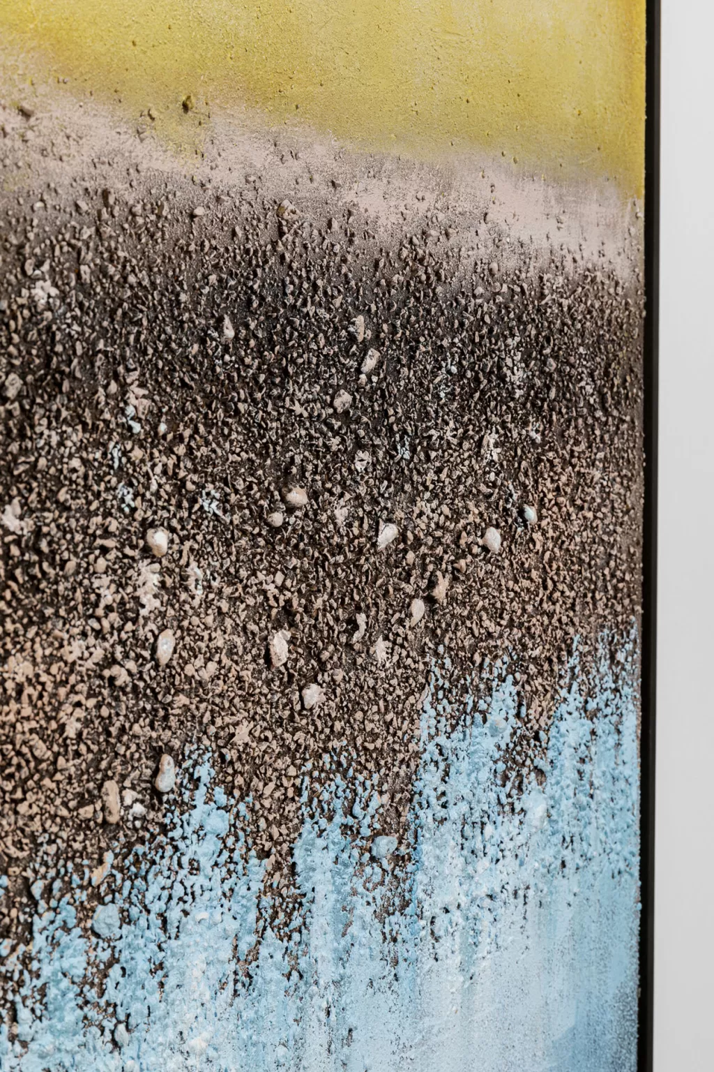 Tableau contemporain Vista en toile bleu azur – KARE Design – Format 90 x 120 cm