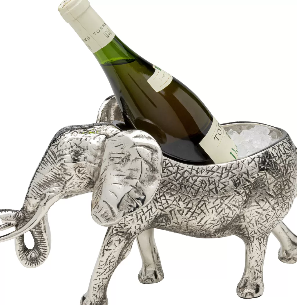 Rafraîchisseur à Vin Design Éléphant Marchant - Cooler Élégant par KARE Design & Sangot Ja