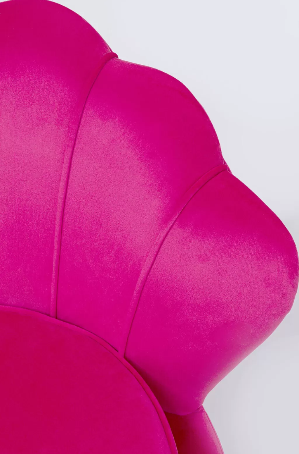 Fauteuil Design Nénuphar Velours Rose - Siège d'Appoint Confortable par KARE pour Intérieur Bohème Chic 

(：，+++，