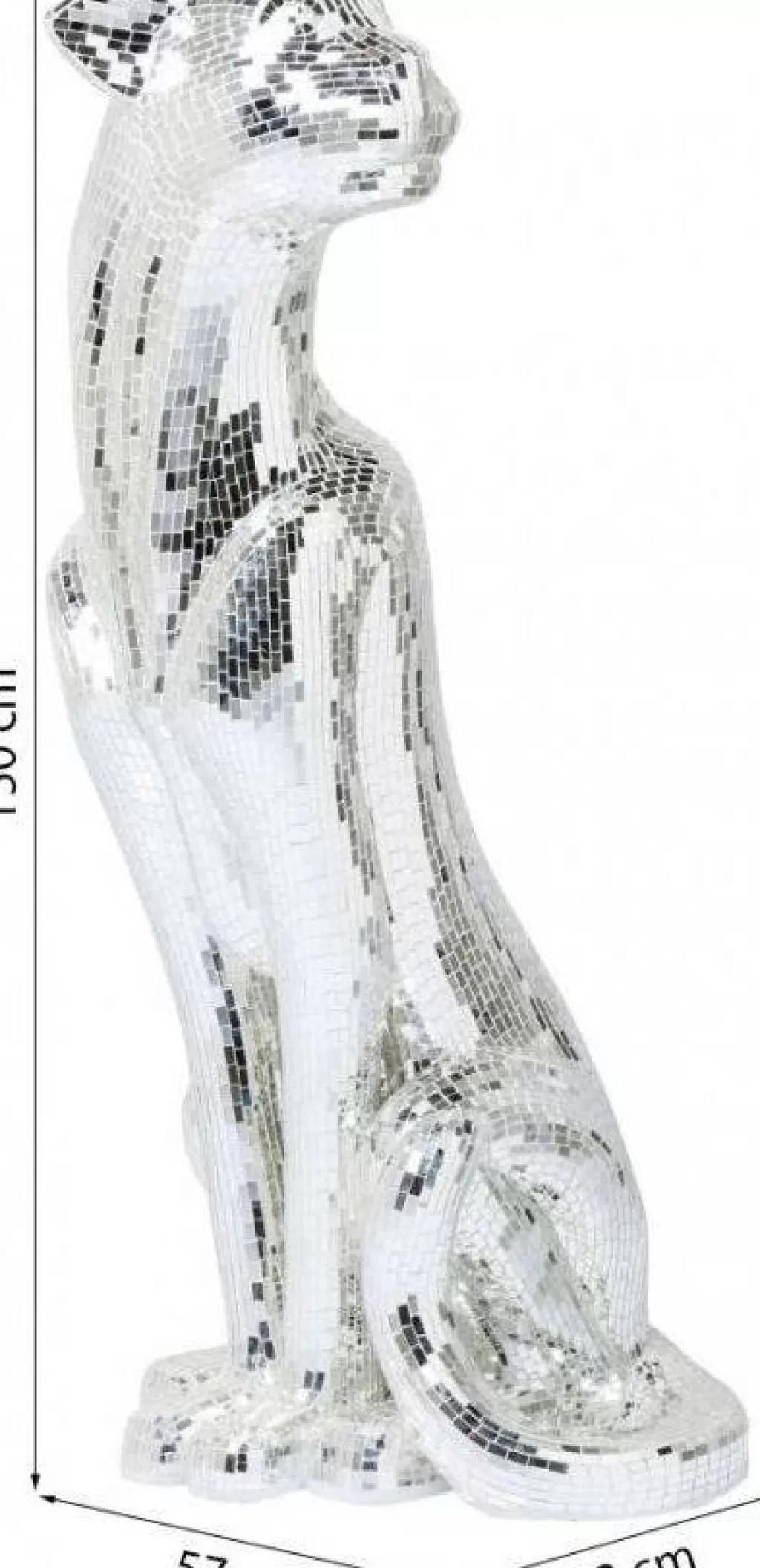 Statue Majestueuse Panthère en Mosaïque KARE Design - Décor d'Intérieur XL Haute Qualité - Sculpture Contemporaine 150 cm pour Espaces Élégants