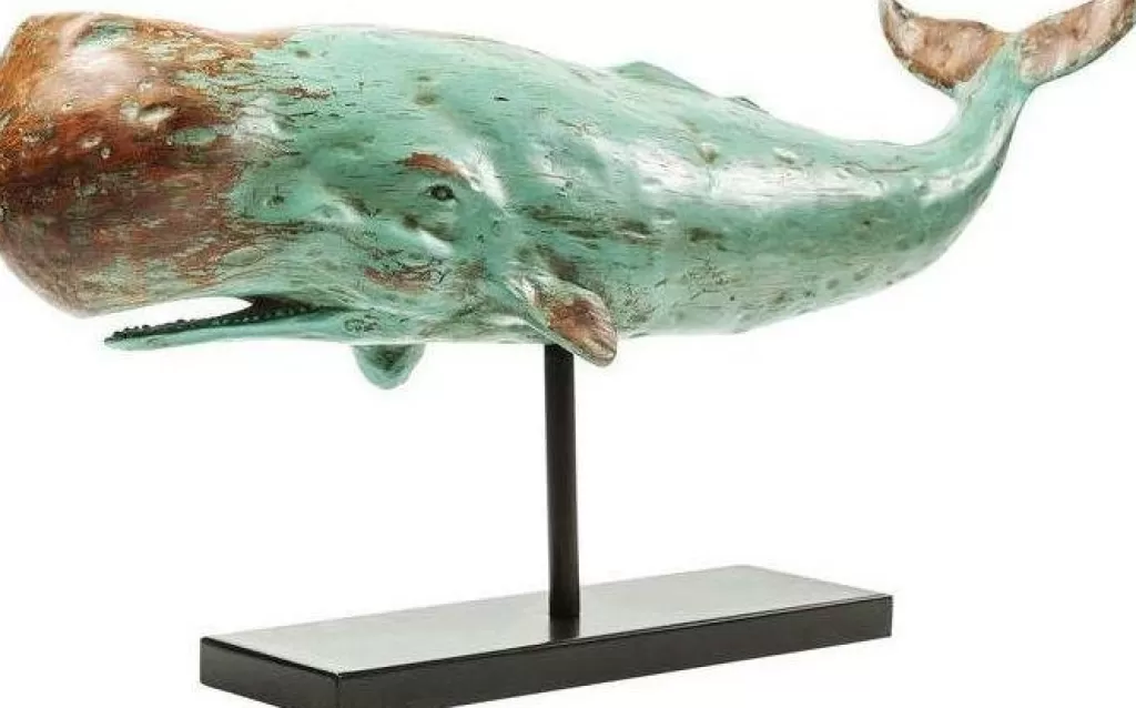 Socle Décoratif Baleine Valais en Résine – Design Scandi Moderne, 77 cm – KARE Design Édition Limitée