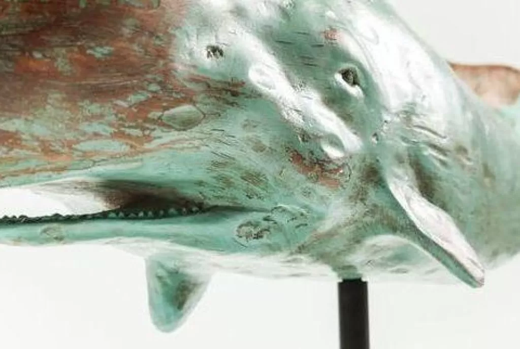Socle Décoratif Baleine Valais en Résine – Design Scandi Moderne, 77 cm – KARE Design Édition Limitée