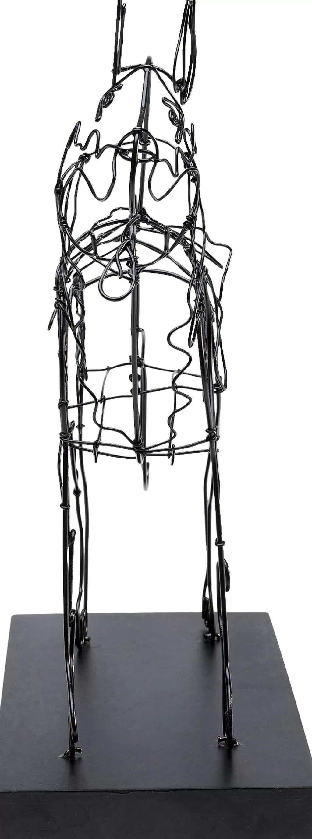Sculpture Contemporaine de Chien Protecteur en Fil Métallique - Décor Murin Moderne 36 cm par KARE Design