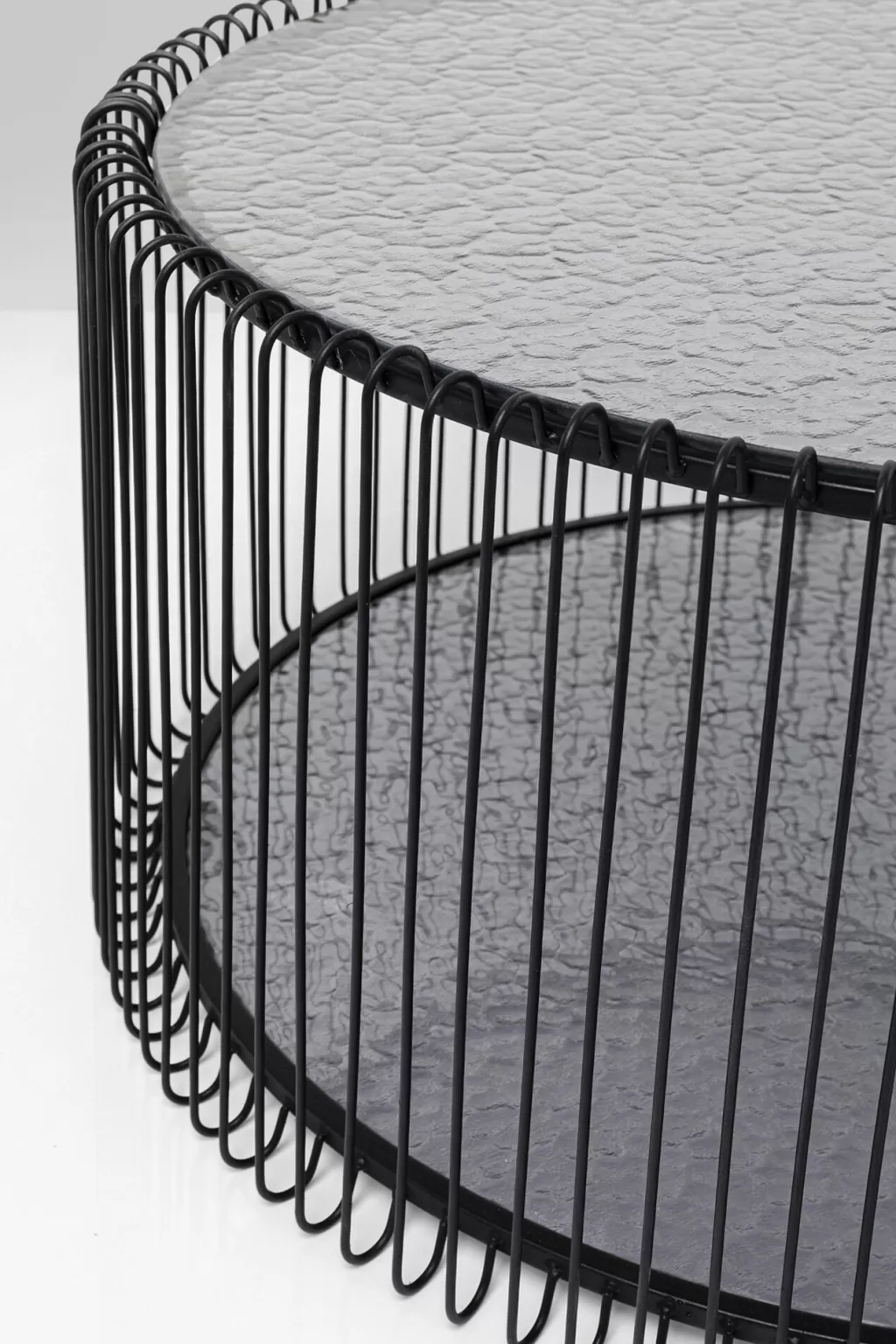 Table basse design double bulle en métal noir - Lot de 2 pièces KARE-Design