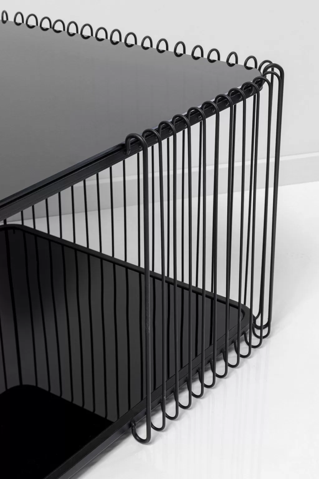 Table Basse Design Double Niveau KARE Design - Structure Métallique Contemporaine en Noir Élégant - Dimensions 120 x 60 cm