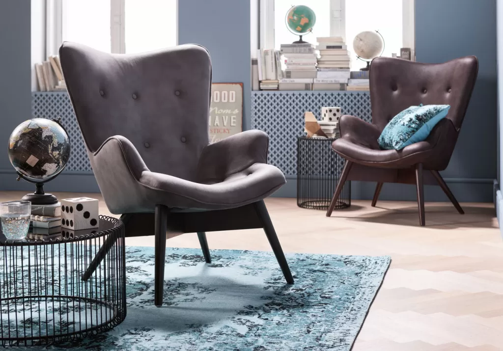 Table Basse Design Fil Métallique Noir par KARE - Lot de 2 Pièces pour Salon Contemporain