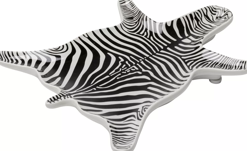 Bol apéritif original motif zèbre – Design tendance par KARE – Format pratique 21 x 15 cm