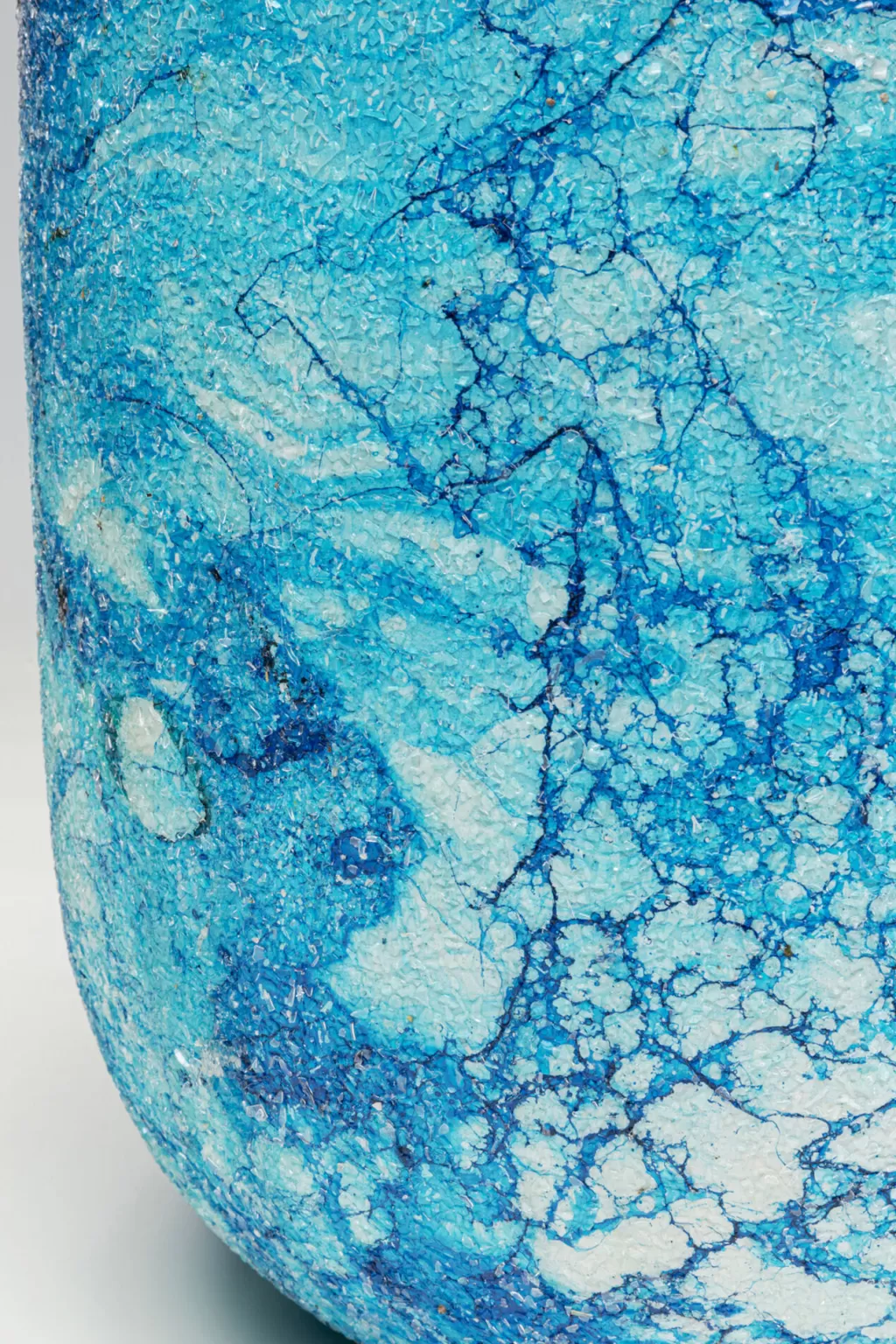 Vase design moderne Zumba - Bleu cobalt élégant - Hauteur 55 cm par KARE Design